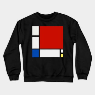 Piet Mondrian Painting - Red Yellow Blue Crewneck Sweatshirt